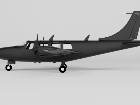 Piper Aerostar Aircraft 3D Model