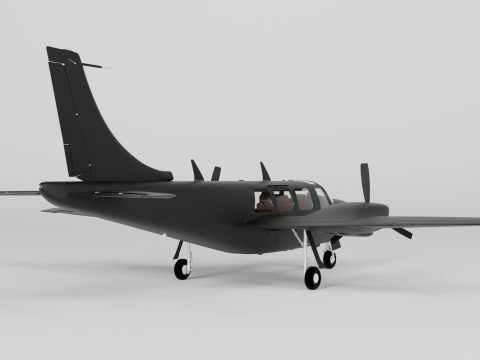 Piper Aerostar Aircraft Modèle 3D
