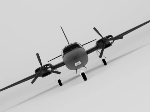 Piper Aerostar Aircraft 3D Model