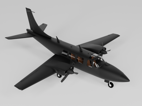 Piper Aerostar Aircraft Modèle 3D