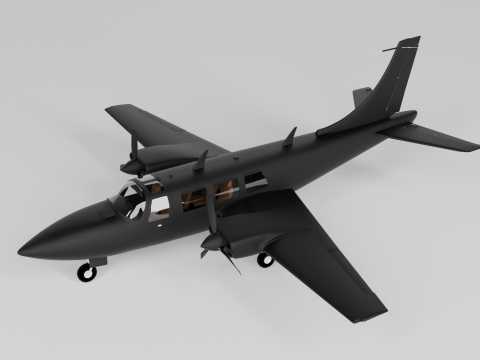 Piper Aerostar Aircraft Modèle 3D