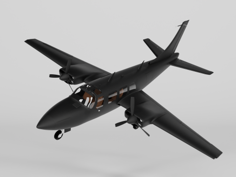 Piper Aerostar Aircraft Modèle 3D