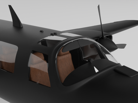 Piper Aerostar Aircraft Modèle 3D