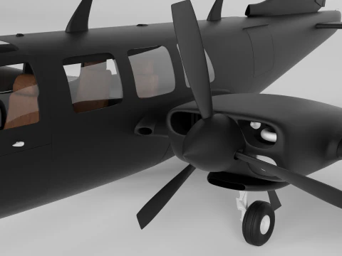 Piper Aerostar Aircraft 3D Model