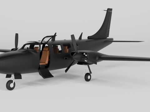 Piper Aerostar Aircraft Modèle 3D