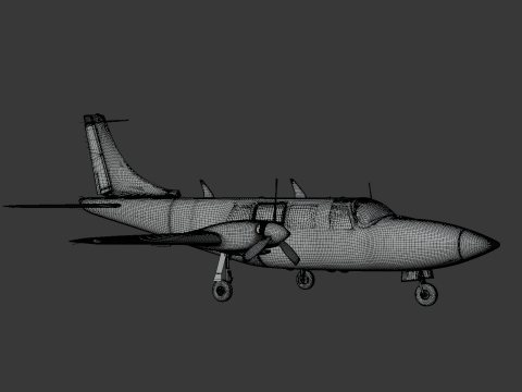 Piper Aerostar Aircraft Modèle 3D