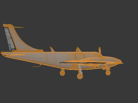 Piper Aerostar Aircraft Modèle 3D