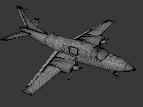 Piper Aerostar Aircraft Modèle 3D