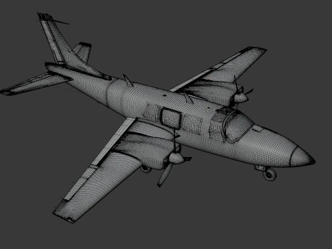 Piper Aerostar Aircraft 3D Model