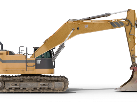 Excavator Hydraulic 3D 模型