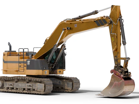 Excavator Hydraulic 3D Model