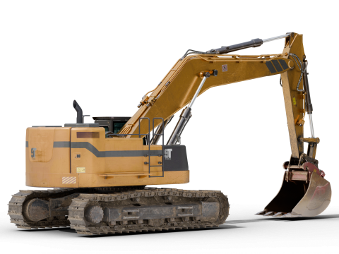 Excavator Hydraulic 3D 模型
