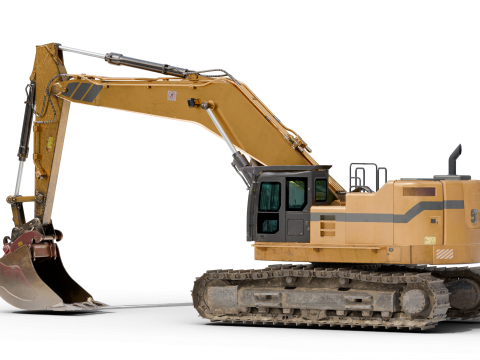 Excavator Hydraulic 3D 模型