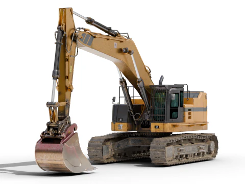 Excavator Hydraulic 3D Model