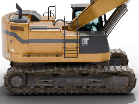 Excavator Hydraulic 3D 模型