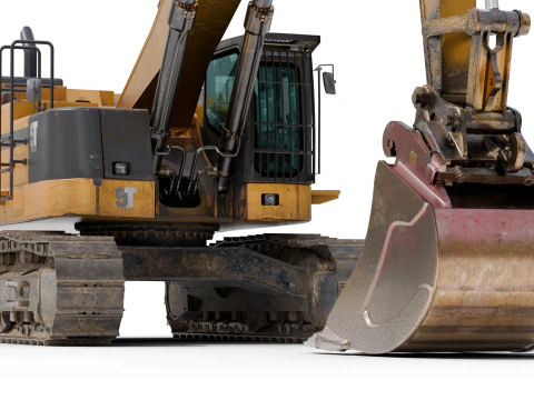 Excavator Hydraulic 3D Model