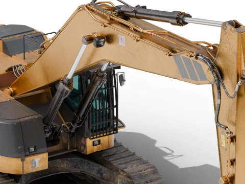 Excavator Hydraulic 3D Model