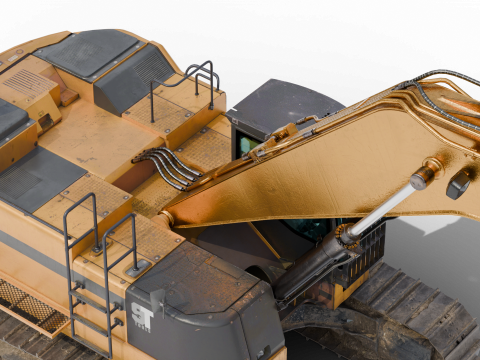 Excavator Hydraulic 3D 模型