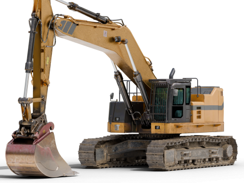Excavator Hydraulic 3D 模型