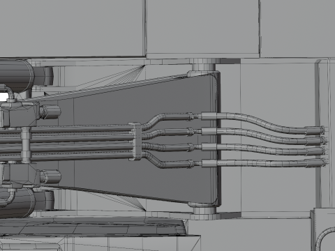 Excavator Hydraulic 3D 模型