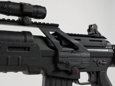 Fucile d'assalto - Attrezzato Modello 3D