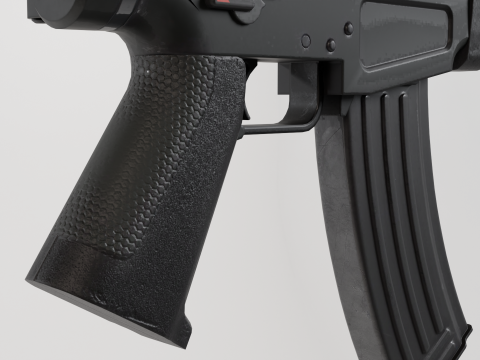 Assault rifle - Rigged 3D 모델