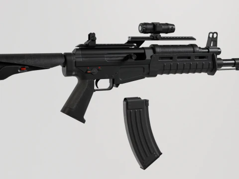 Fucile d'assalto - Attrezzato Modello 3D