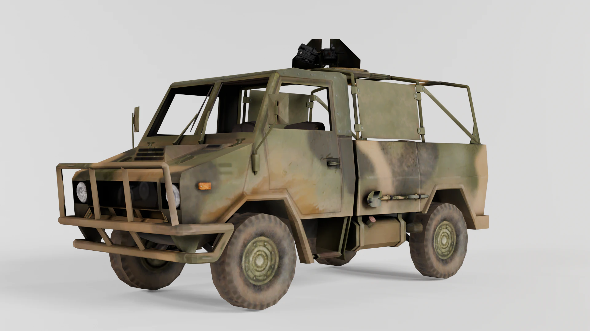 Naveco Military Vehicle 3D Model .c4d .max .obj .3ds .fbx .stl .blend 