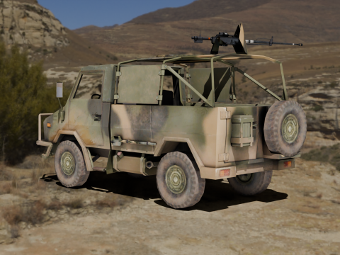 Naveco Military Vehicle Model 3D