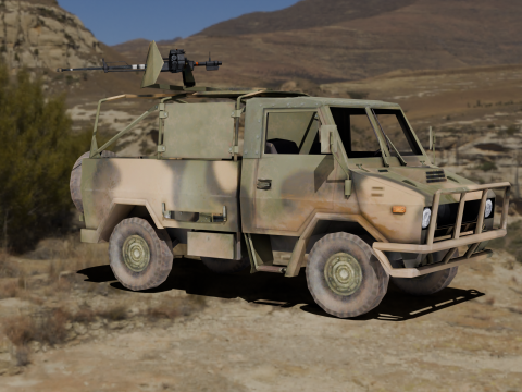 Naveco Military Vehicle Model 3D