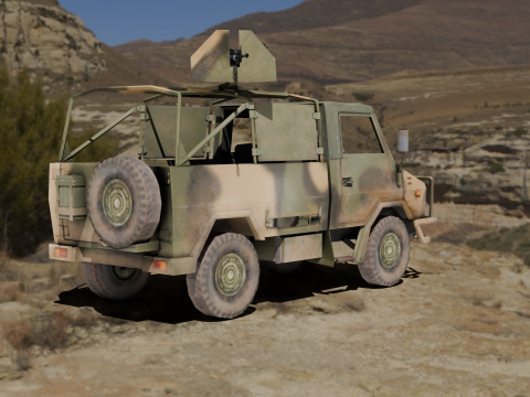 Naveco Military Vehicle Model 3D