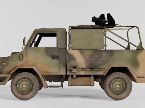 Naveco Military Vehicle Model 3D