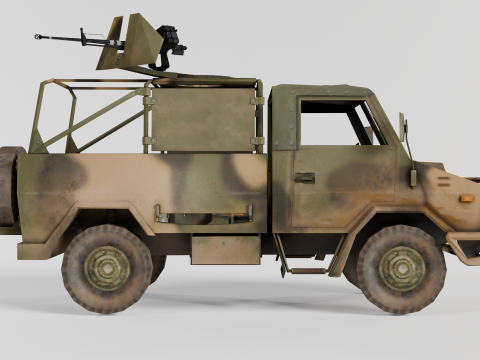 Naveco Military Vehicle Model 3D