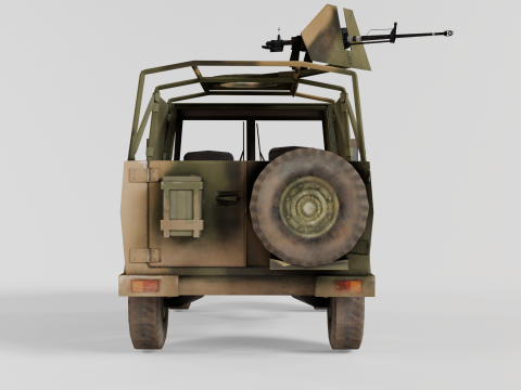 Naveco Military Vehicle Model 3D