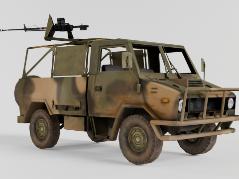 Naveco Military Vehicle Model 3D