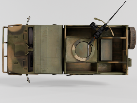 Naveco Military Vehicle Model 3D