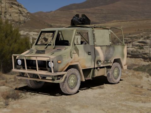 Naveco Military Vehicle Model 3D