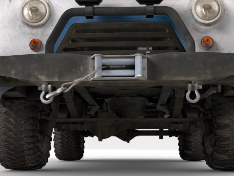 Classic Soviet Off-Road Van 3Dモデル