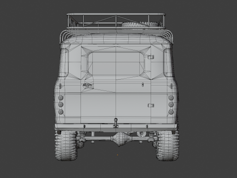 Classic Soviet Off-Road Van 3Dモデル
