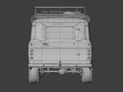 Classico furgone fuoristrada sovietico Modello 3D