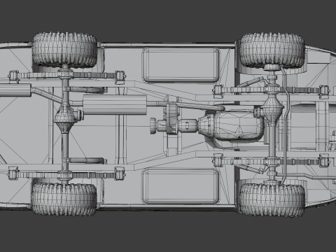 Classic Soviet Off-Road Van 3Dモデル