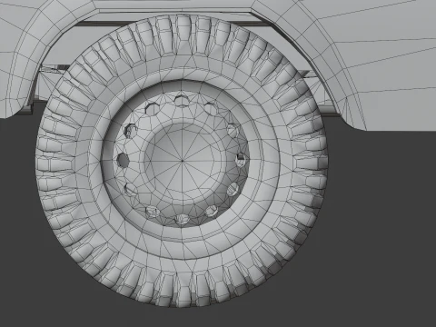 Classico furgone fuoristrada sovietico Modello 3D
