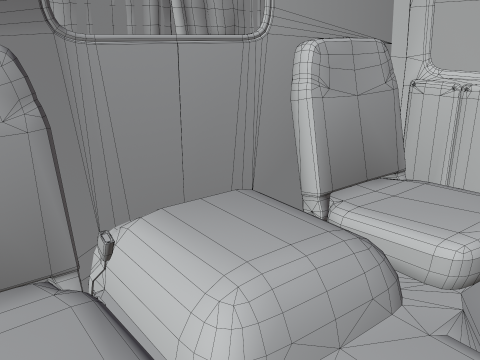 Classic Soviet Off-Road Van 3Dモデル