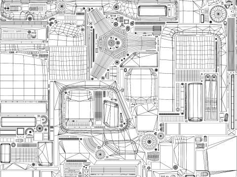 Classico furgone fuoristrada sovietico Modello 3D