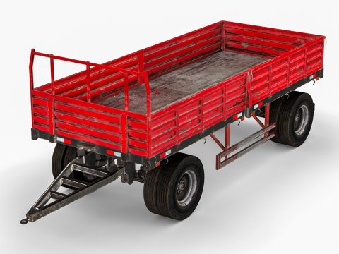 Farm Trailer 3D Модель