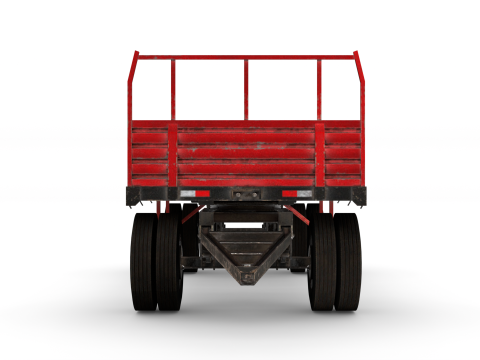 Farm Trailer 3D Model