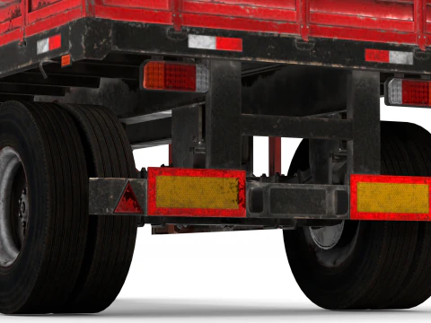 Farm Trailer 3D Model