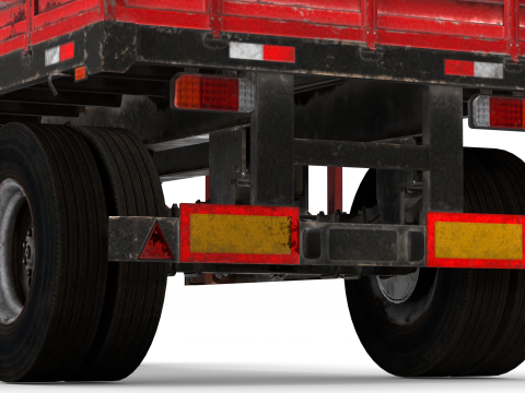 Farm Trailer 3D Model