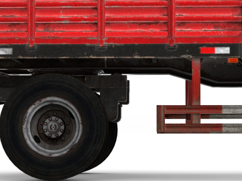 Farm Trailer 3D Model