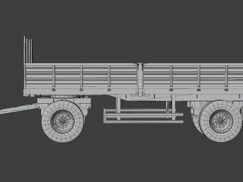 Farm Trailer 3D Model